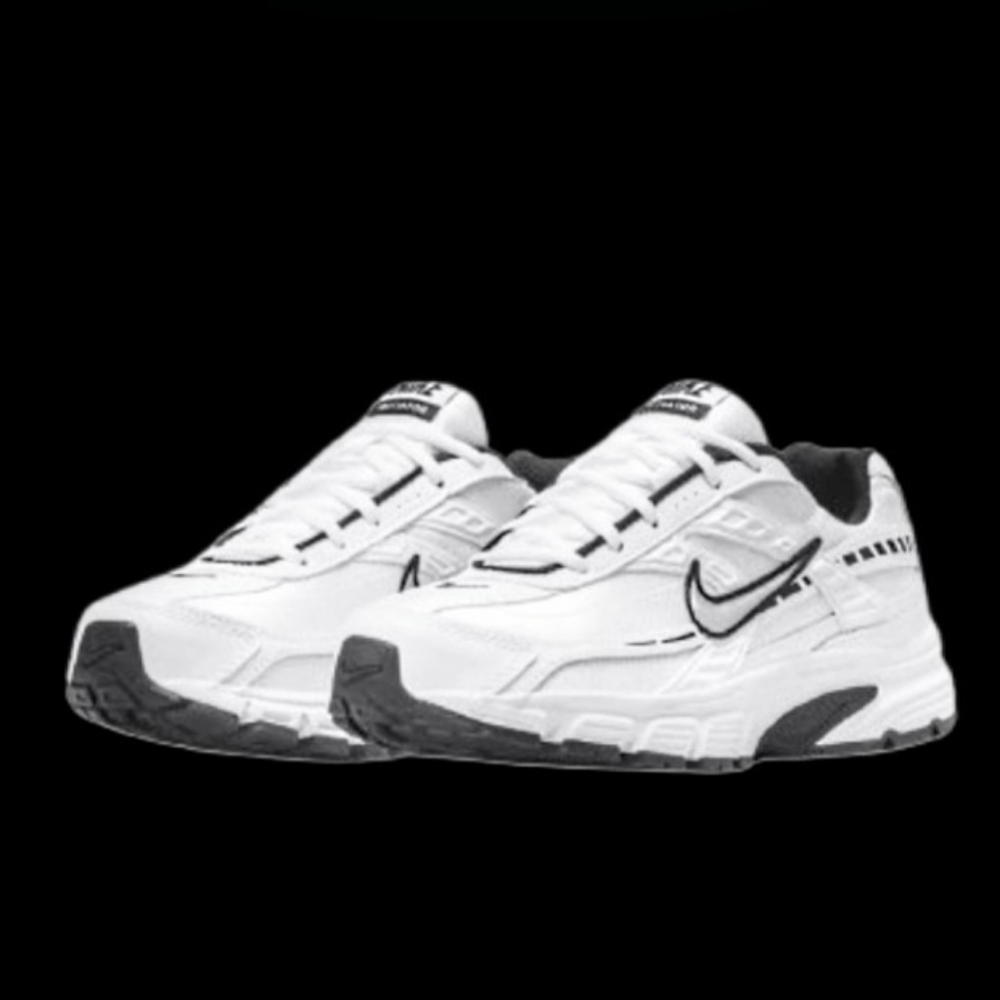 Nike Initiator Running Womens White Black Metallic Silver